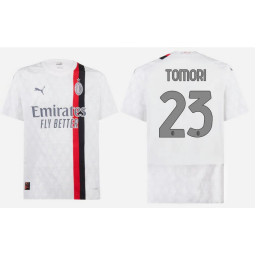 Youth 2023-24 AC Milan 23 - Tomori Away White Replica Jersey