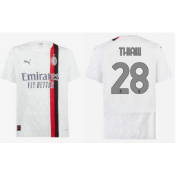 Youth 2023-24 AC Milan 28 - Thiaw Away White Authentic Jersey