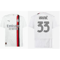 Youth 2023-24 AC Milan 33 - Krunić Away White Authentic Jersey