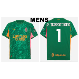 2025-2026 Ac Milan 1 - P. Terracciano  Green Third Goalkeeper Jersey