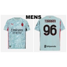 2025-2026 Ac Milan 96 - Torriani Blue Home Goalkeeper Jersey