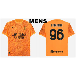 2025-2026 Ac Milan 96 - Torriani Orange Away Goalkeeper Jersey